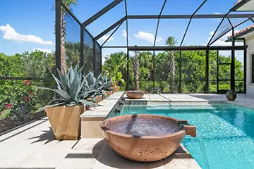 Pool Construction by Stoughton & Duran - Planters